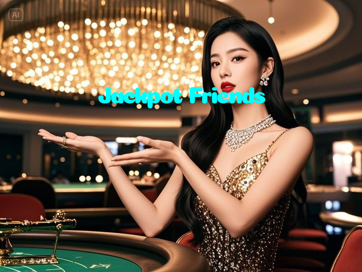 Jackpot Friends casino presented on mobile device in Pakistan with slots and live games
